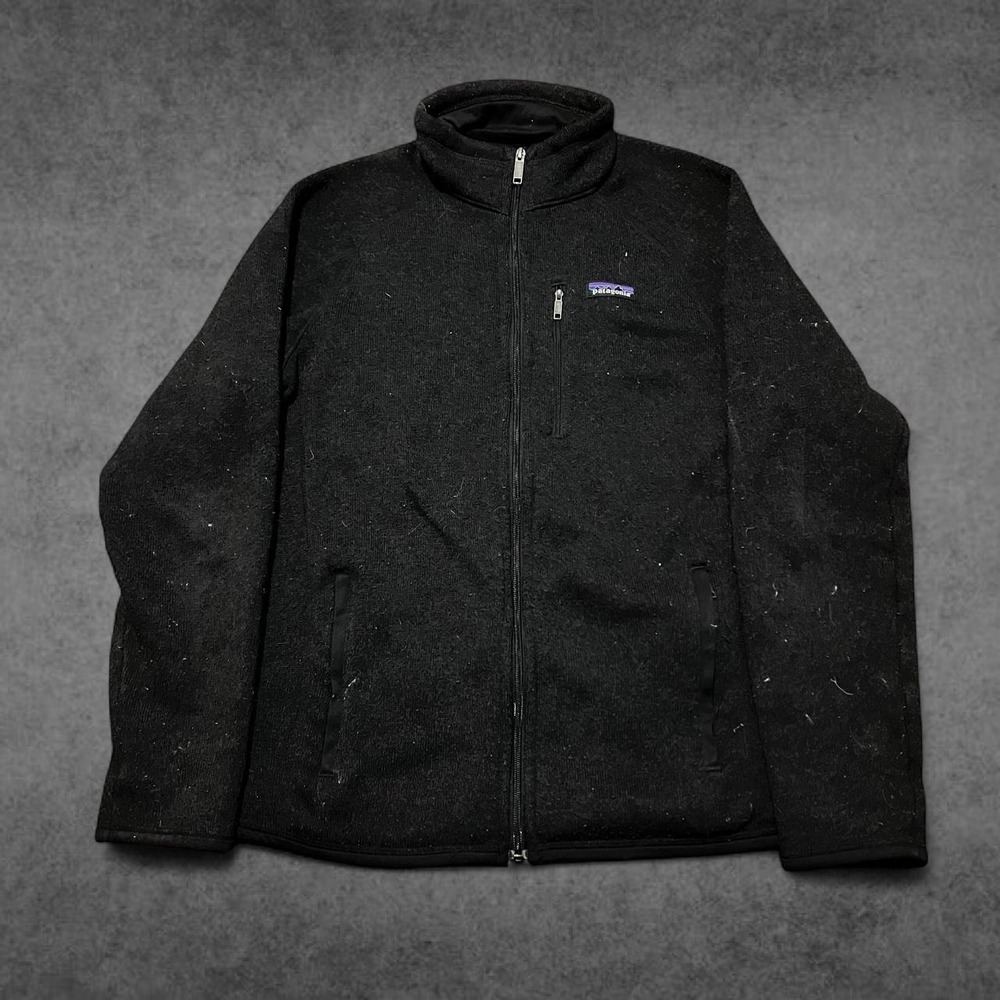 Patagonia Better Sweater Full Zip Jacket Mens Medium Black Fleece 25527